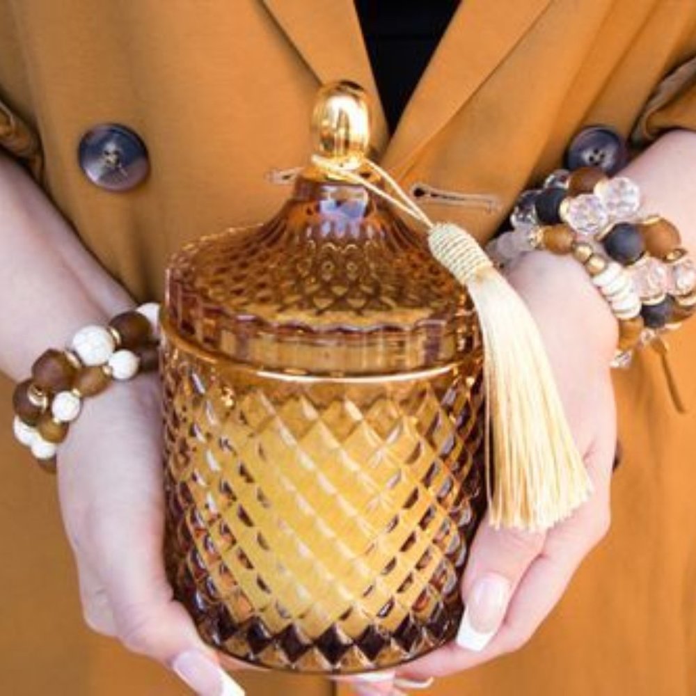 Heart and GEMS Signature Luxury Candle -
